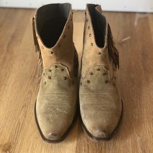 Roper western fringe booties